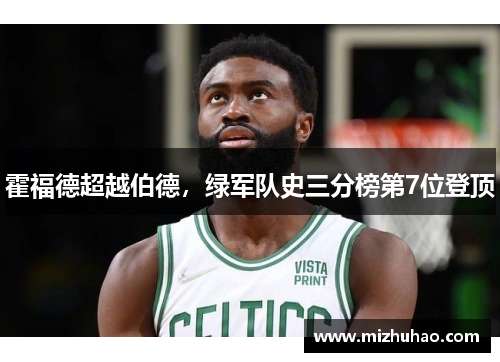 霍福德超越伯德，绿军队史三分榜第7位登顶